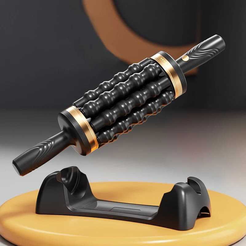 Rouleau électrique pour la relaxation musculaire, thérapie par percussion, massage anticellulite, machine rechargeable pour le modelage du corps et l'amincissement