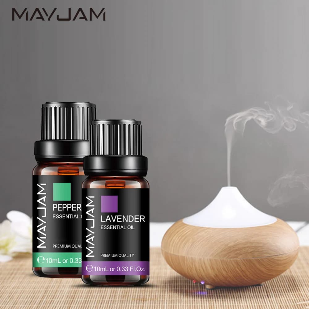 Huile Essentielle Pure et Naturelle 10ml Cèdre Citronnelle Romarin Huiles Essentielles Vétiver Citronella Ylang Ylang Huile Aromatique pour Diffuseur