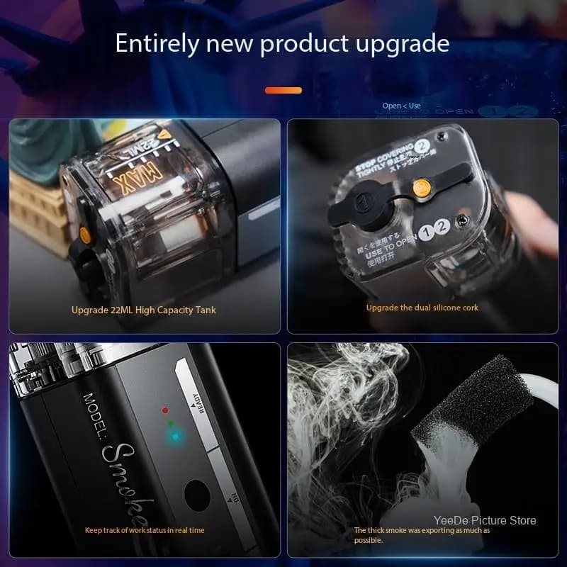 LENSGO Smoke GO Machine à fumée portable puissante pour la photographie, effet de fumée de glace sèche pour la vidéo et la photographie