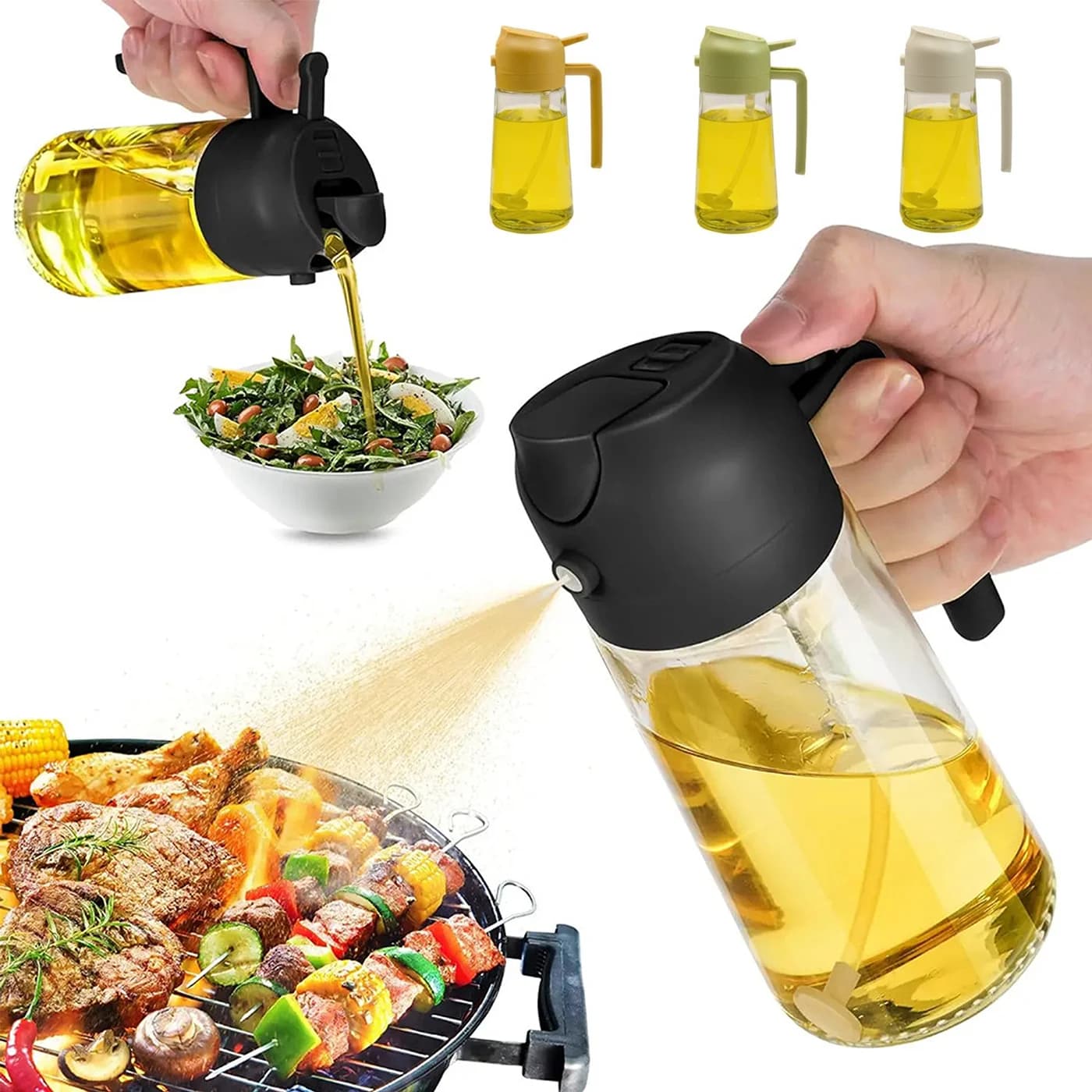 Pulvérisateur d'huile 20/16oz pour la cuisson-distributeur