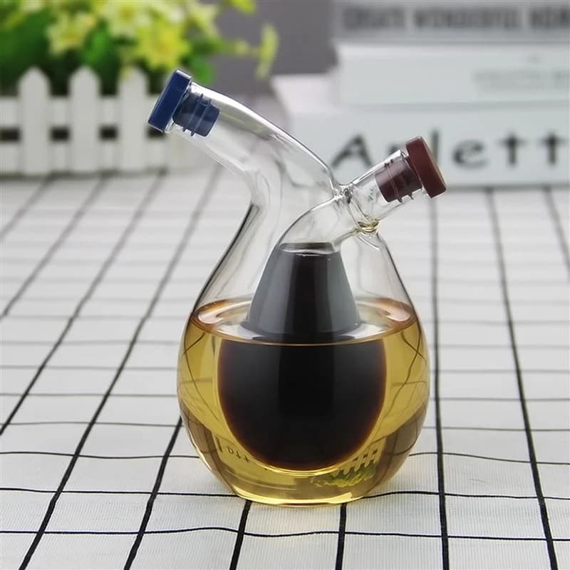 ABUN-3X cuisine deux-en-un distributeur d'huile conception vinaigre Cruet Olive peut qualité huile verseur Condiment distributeur bouteille