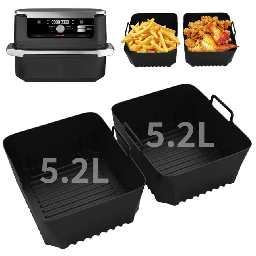 Grandes doublures en silicone pour friteuse à air Ninja Flex Drawer