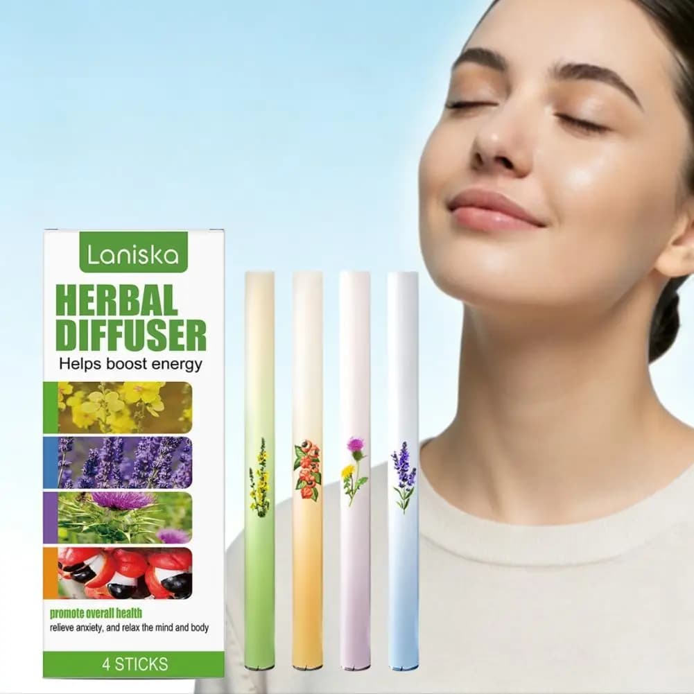 Bâton d'arôme à base de plantes Portable avec parfum de menthe de thym de camomille