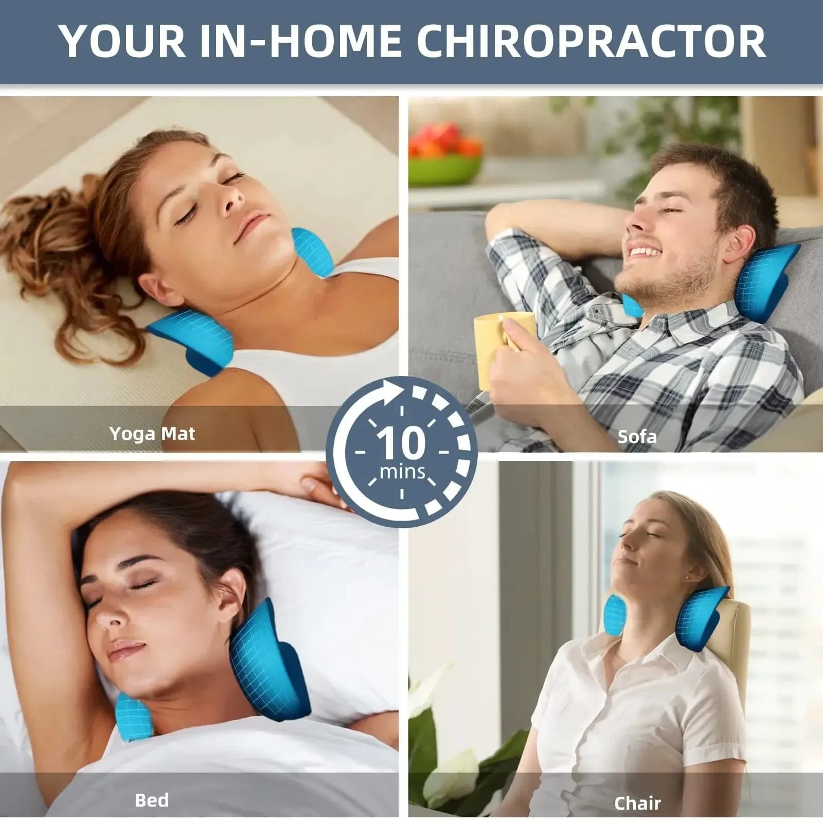 Dispositif de Traction cervicale pour relaxation du cou et des épaules