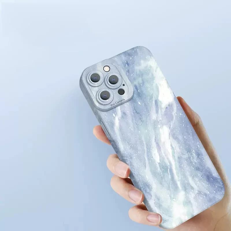 Coque de téléphone avec peinture à l'huile aquarelle, étui en Silicone souple et mat pour iPhone 14 13 12 15 16 17 Air Pro Max 16E 11 7 8 Plus X XS XR SE