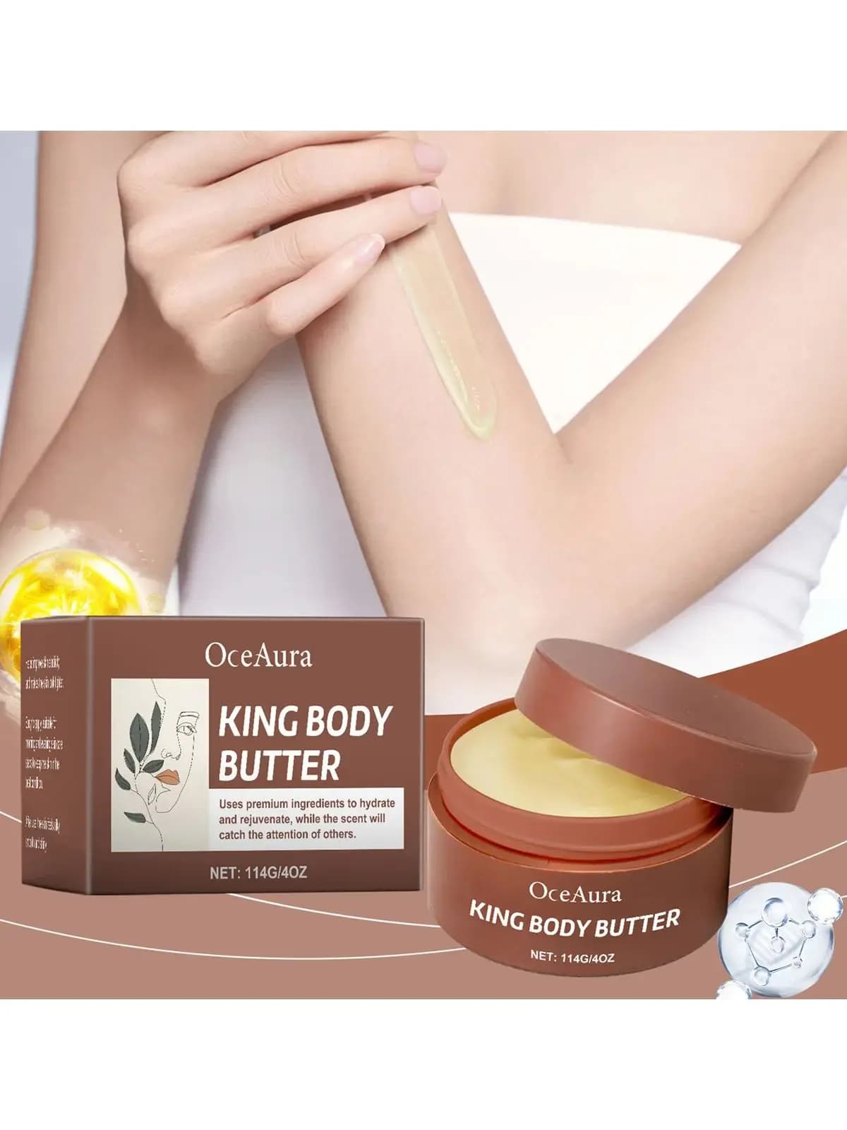 Crème hydratante au beurre de karité, soin doux et lisse pour la peau, beurre nourrissant pour le corps, hydratation Intense pour la peau sèche et rugueuse