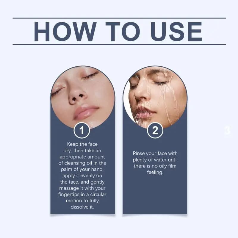 Huile démaquillante nettoyante pour le visage EELHOE, soin multi-usages doux, nourrissant et hydratant, indispensable
