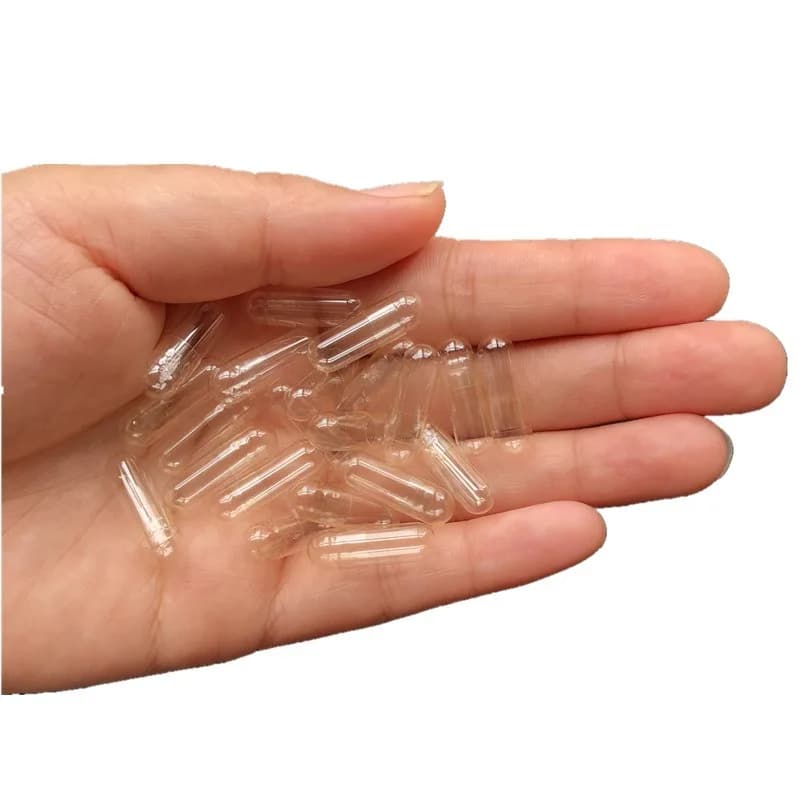 1000 capsules de gélatine vides transparentes taille 0 pour le remplissage de compléments alimentaires DIY
