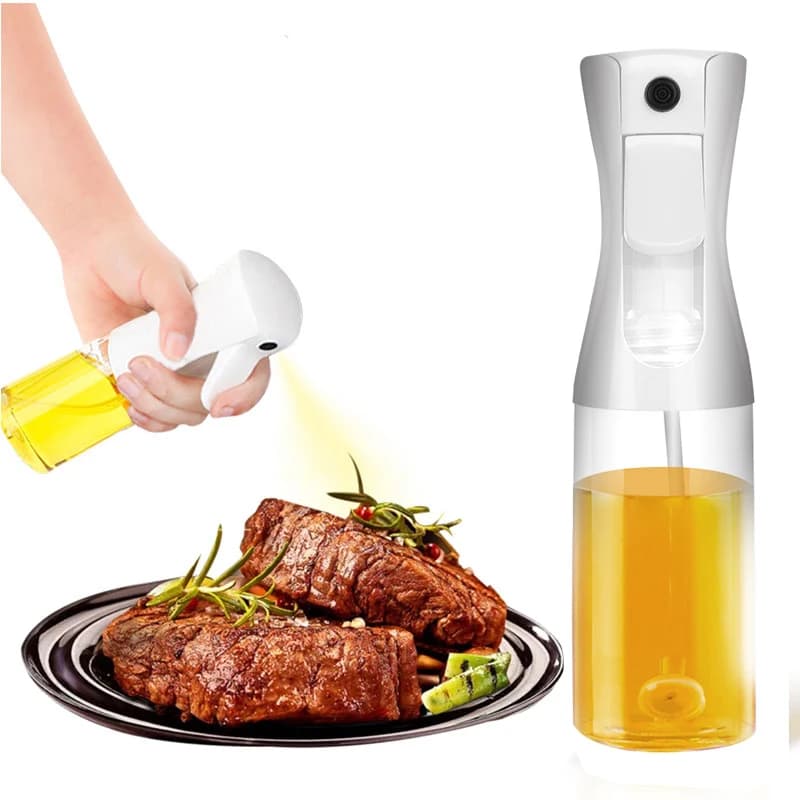 Lot de 2 pulvérisateurs d'huile pour cuisine, camping, barbecue, cuisson, vinaigre, sauce soja 300ml