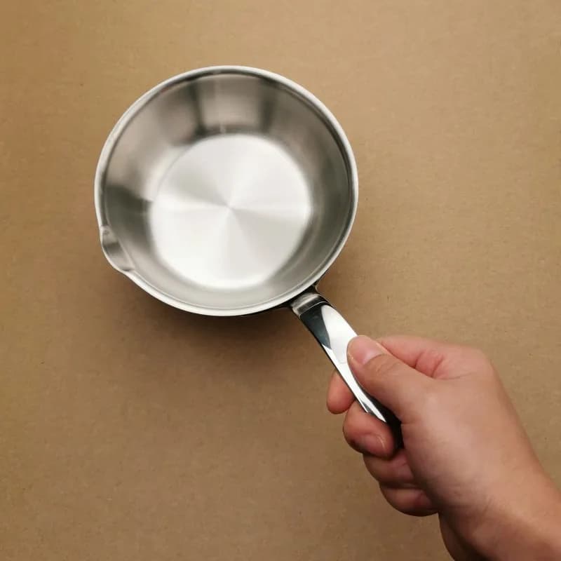 Mini poêle à frire en acier inoxydable 304, petite cuisinière à Induction spéciale, antiadhésive, pour éclaboussures d'huile chaude, petite poêle de 12CM