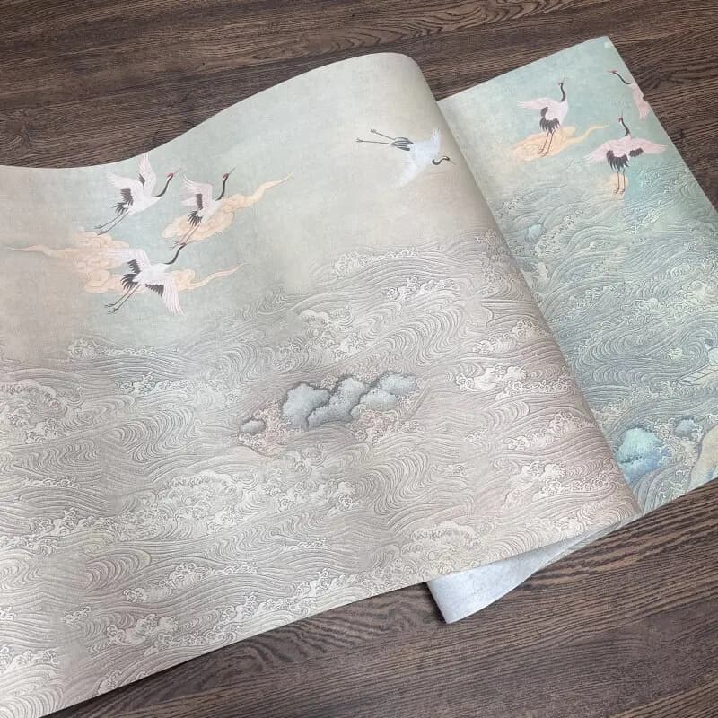 Rouleau de papier Xuan de 34 cm x 20 m, papier de riz semi-mûr pour la pratique de la calligraphie chinoise et les œuvres d'art, rouleau de papier pour calligraphie