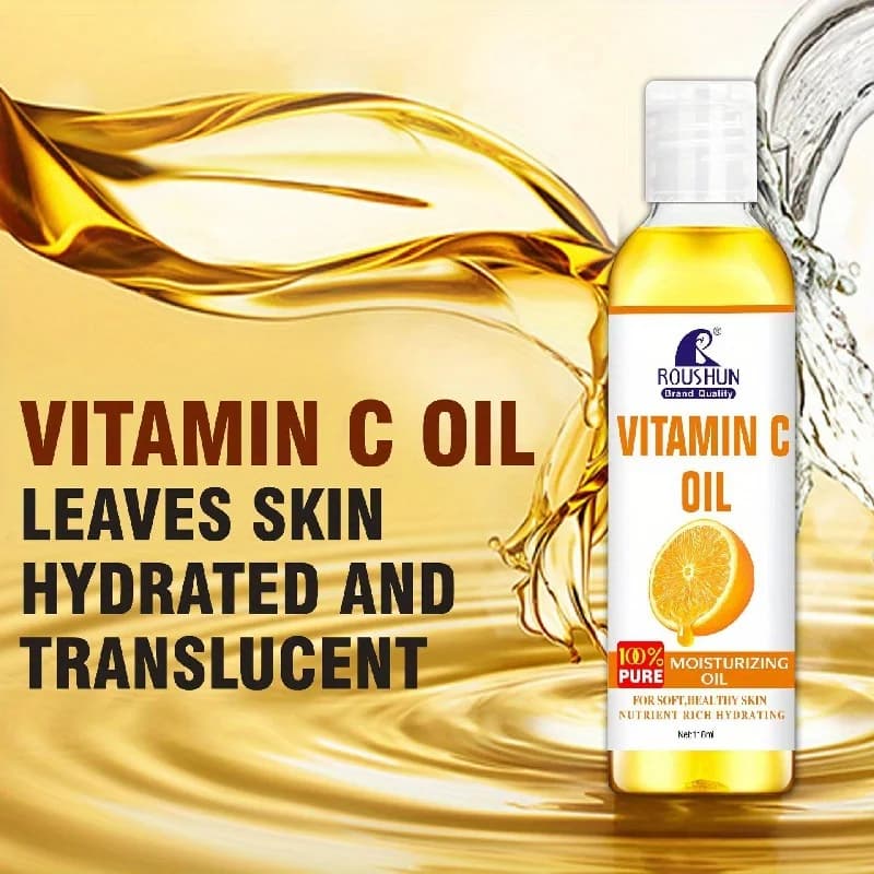 ROUSHUN Vitamine C huile lisse VitaminCBody huile de soins de la peau huile essentiel118ML