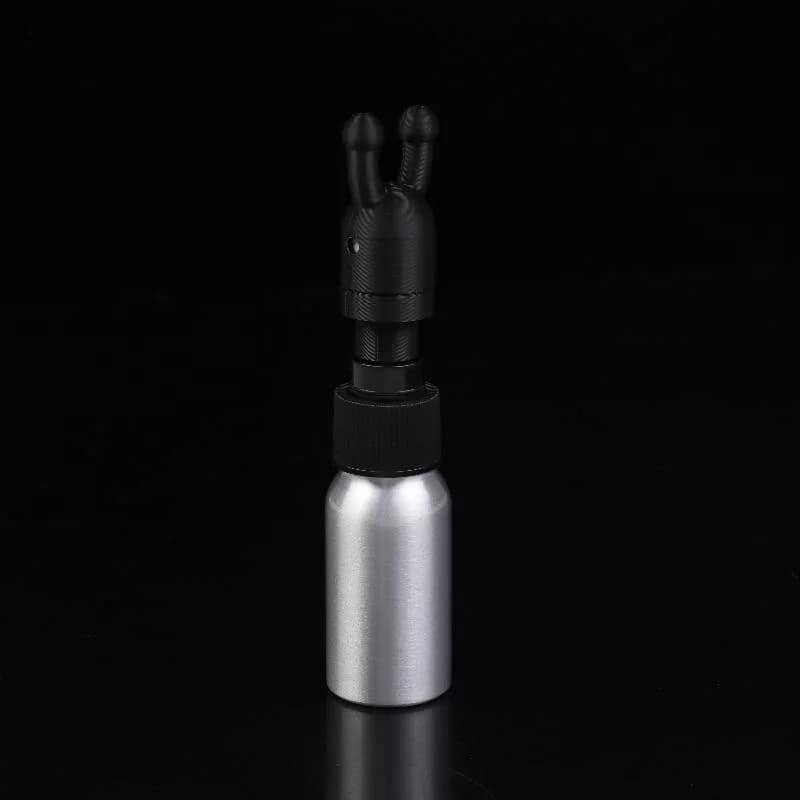 〔E〕Bouteilles en aluminium anti-fuite avec bouchon en silicone pour inhalateur d'huiles essentielles