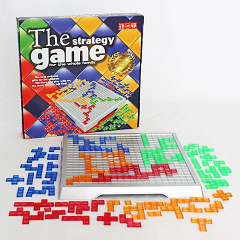 Jeu de société de stratégie pour enfants, jouets éducatifs, jeu de carrés colorés, facile à jouer pour enfants, fête de famille, jeux d'intérieur, Puzzle cadeau