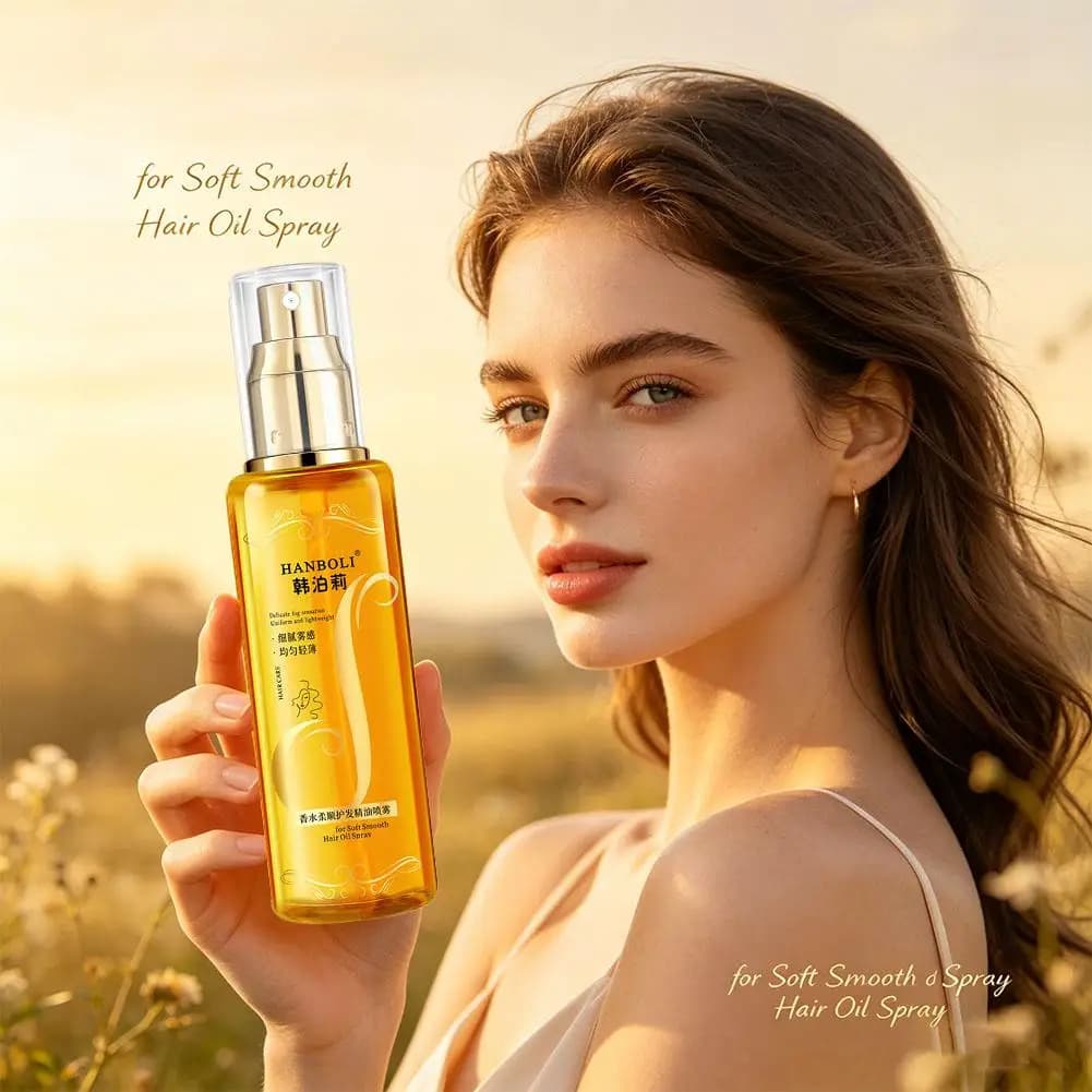 Spray d'huile capillaire, parfum, masque capillaire, huile revitalisante nourrissante, hydratant en profondeur, Spray pour cheveux bouclés, cadeau pour femmes, sérum de soin capillaire