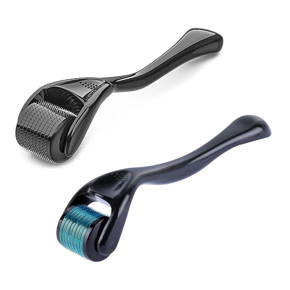 Rouleau Derma pour cheveux et barbe, 0.2/0.25/0.3mm, pour cultiver la peau du visage, 540 micro-aiguilles, Instrument de beauté cosmétique pour femmes et hommes