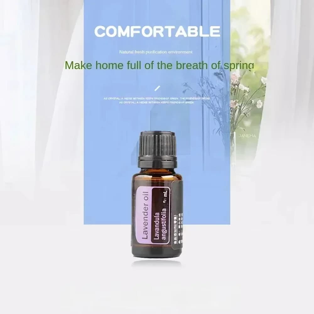 Huiles essentielles végétales en flacon individuel de 10 ml - Thym, Valériane, Tea Tree, Lavande, Huiles naturelles pour massage et aromathérapie pour la relaxation