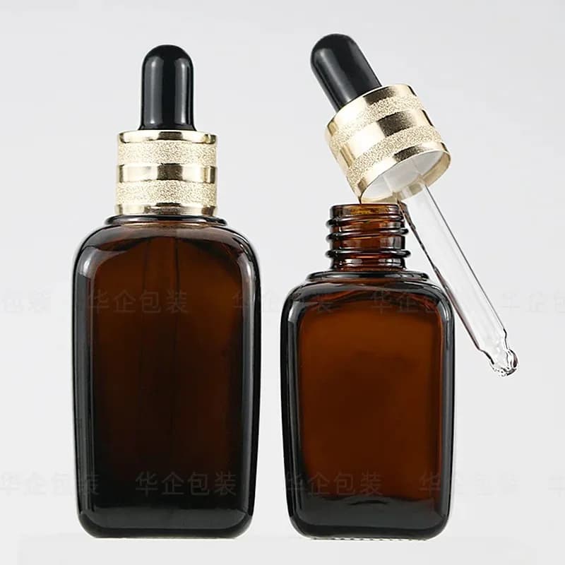 Compte-gouttes en verre ambré HI 10ml-100ml