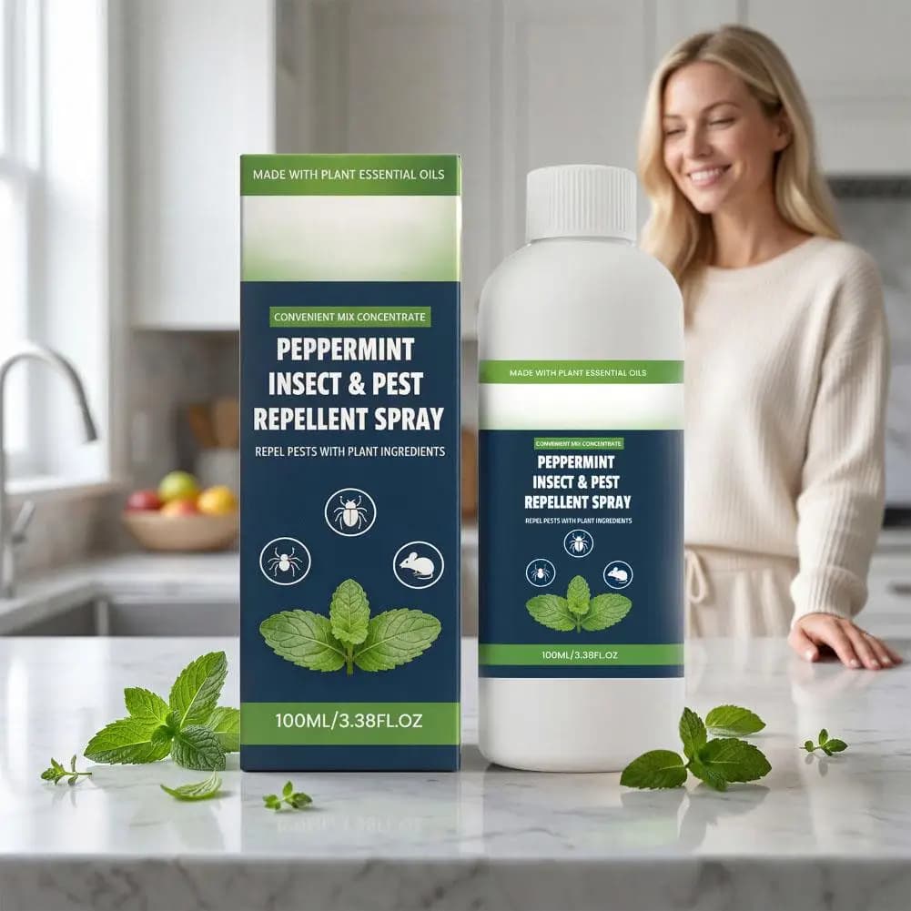 Spray Répulsif Concentré Contre les Nuisibles Huile Naturelle de Citronnelle et Menthe Poivrée Anti-Insectes Araignées Rongeurs Pour Jardin Intérieur Sûr pour les Animaux de Compagnie