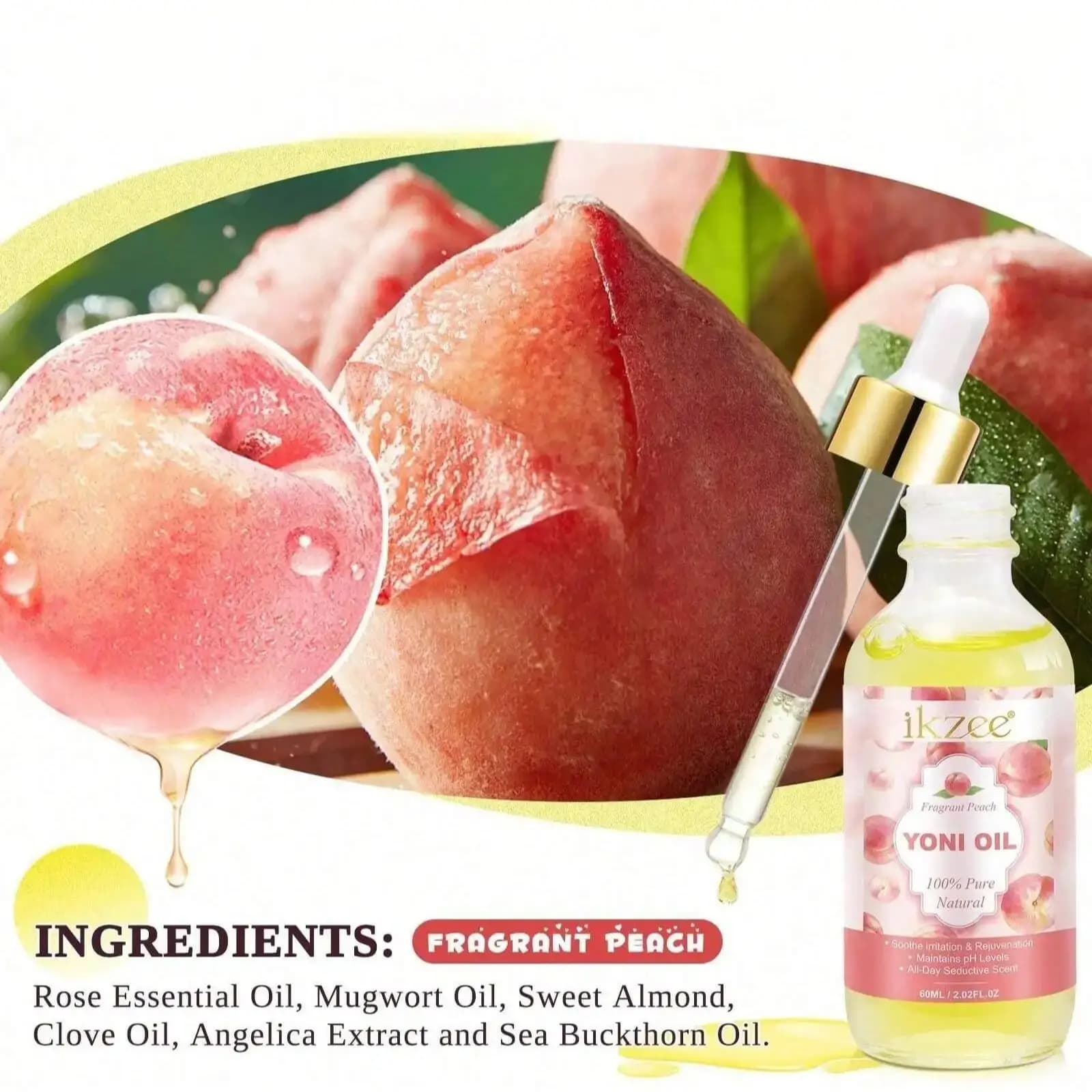 Crème hydratante vaginale à l'huile pour femme biologique - Équilibre pH