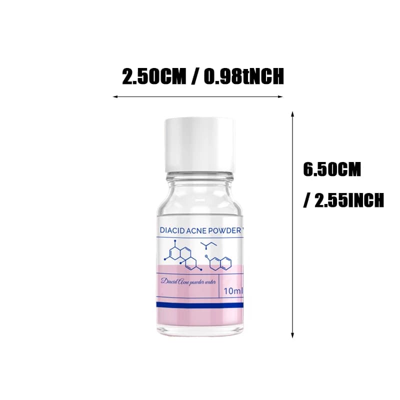Essence concentrée contre l'acné à l'acide salicylique de rose : Contient de l'acide salicylique, de la calamine, double soin, soin des muscles acnéiques^*/y^
