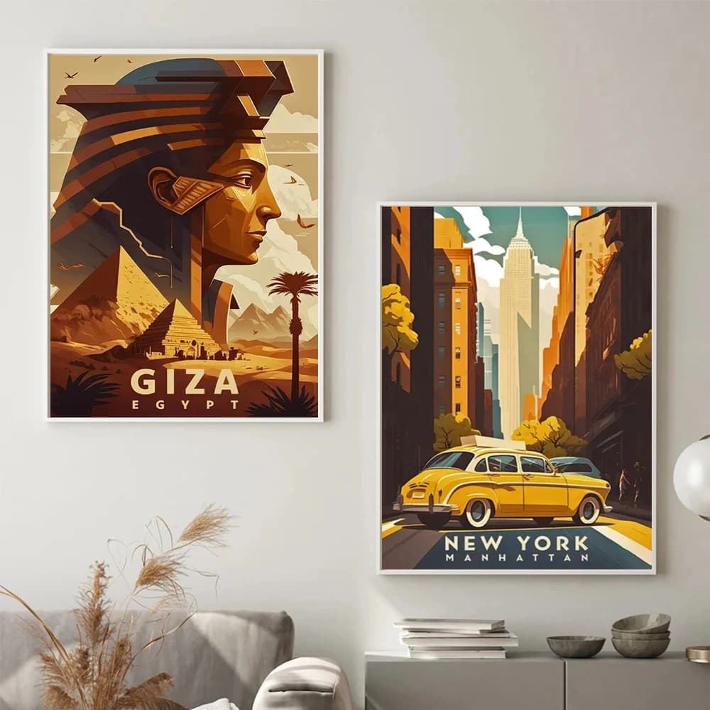Peinture Diamant Paysages de Villes du Monde : Rome, Londres, Paris – Kits de Broderie au Point de Croix Mosaïque DIY pour Décoration Murale Salon Maison