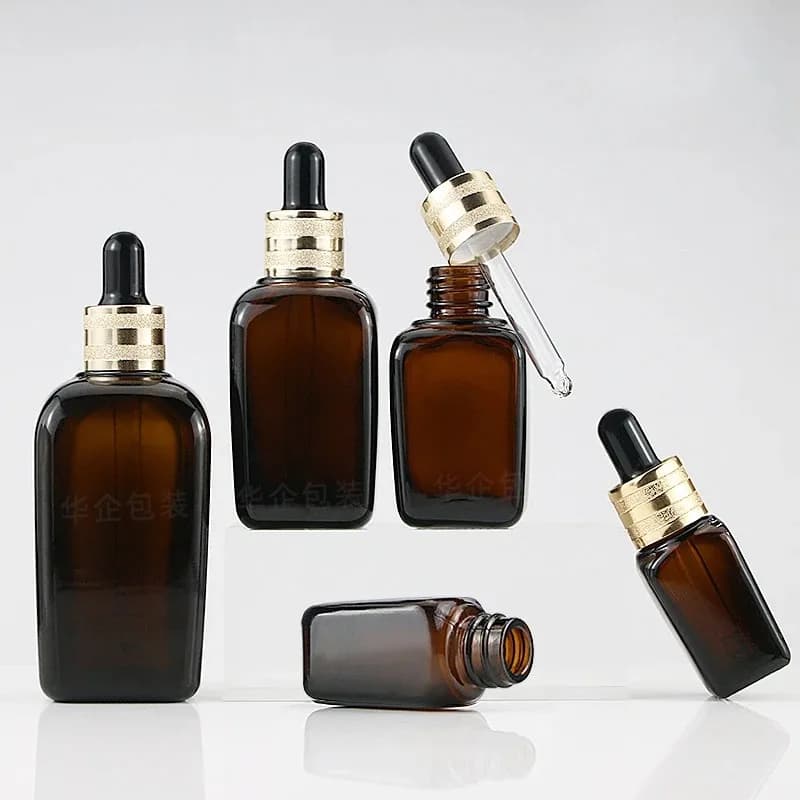 Compte-gouttes en verre ambré HI 10ml-100ml