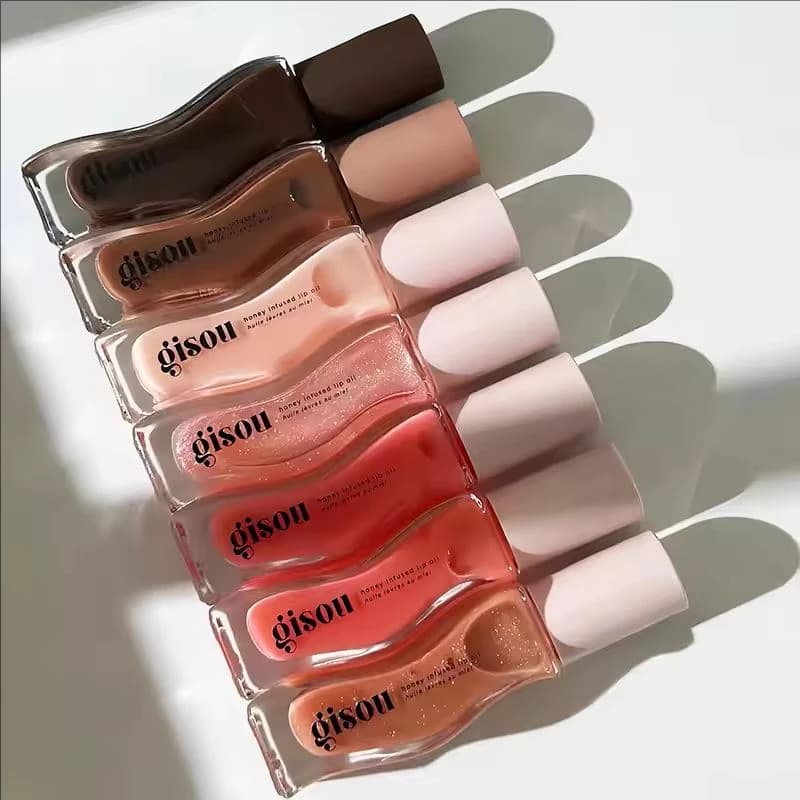 Nouveau baume à lèvres Gisou Lip Oil Glazed Honey Gold Watermelon Vanilla Sticky Toffee pour le soin