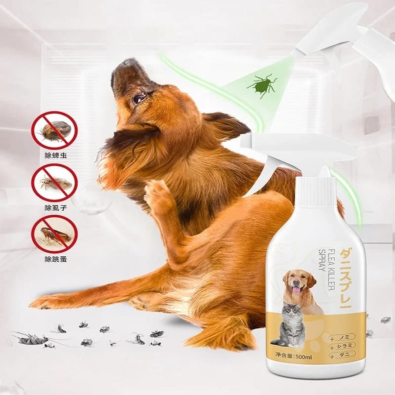 Spray répulsif anti-insectes pour animaux de compagnie