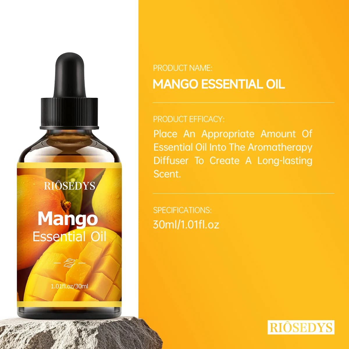 Huile essentielle de mangue, parfum naturel, convient aux massages corporels, aux soins capillaires et aux diffuseurs.