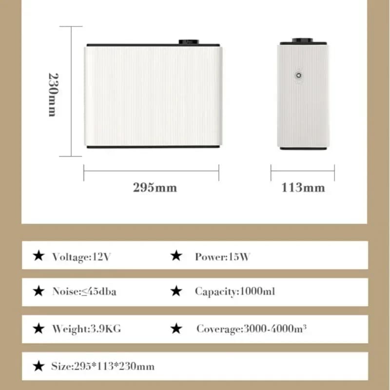 Diffuseur de parfum intelligent WIFI Bluetooth 1000ML pour maison