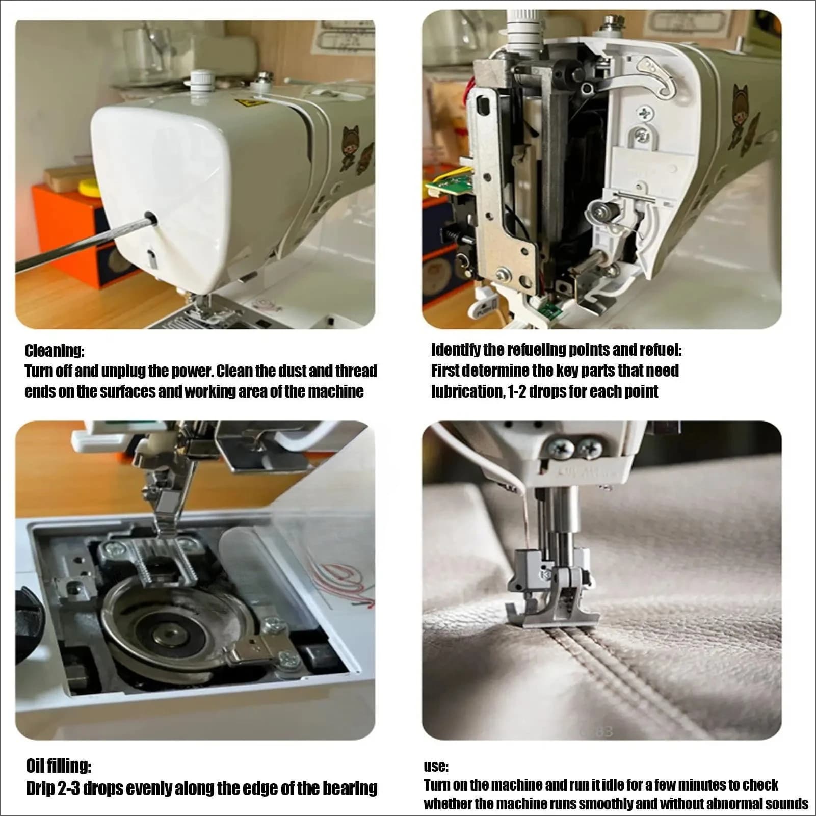 Huile pour machines à coudre premium – Lubrifiant pour machines à coudre domestiques et industrielles, antirouille, fonctionnement fluide