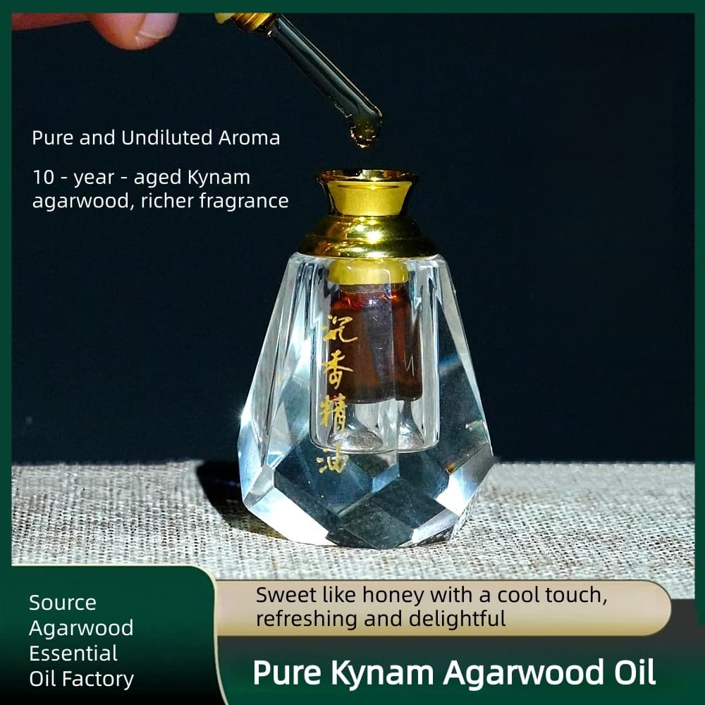 Huile essentielle naturelle de Kyara Agarwood pour l'aromathérapie