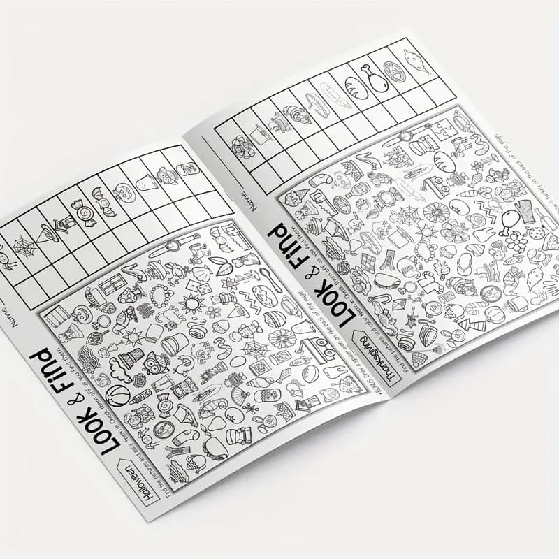 Livre de coloriage d'objets cachés pour enfants, avec plus de 100 pages à trouver et à colorier - Cahier d'activités interactif pour trouver et colorier, pour l'école, la maison, les voyages - Livre d