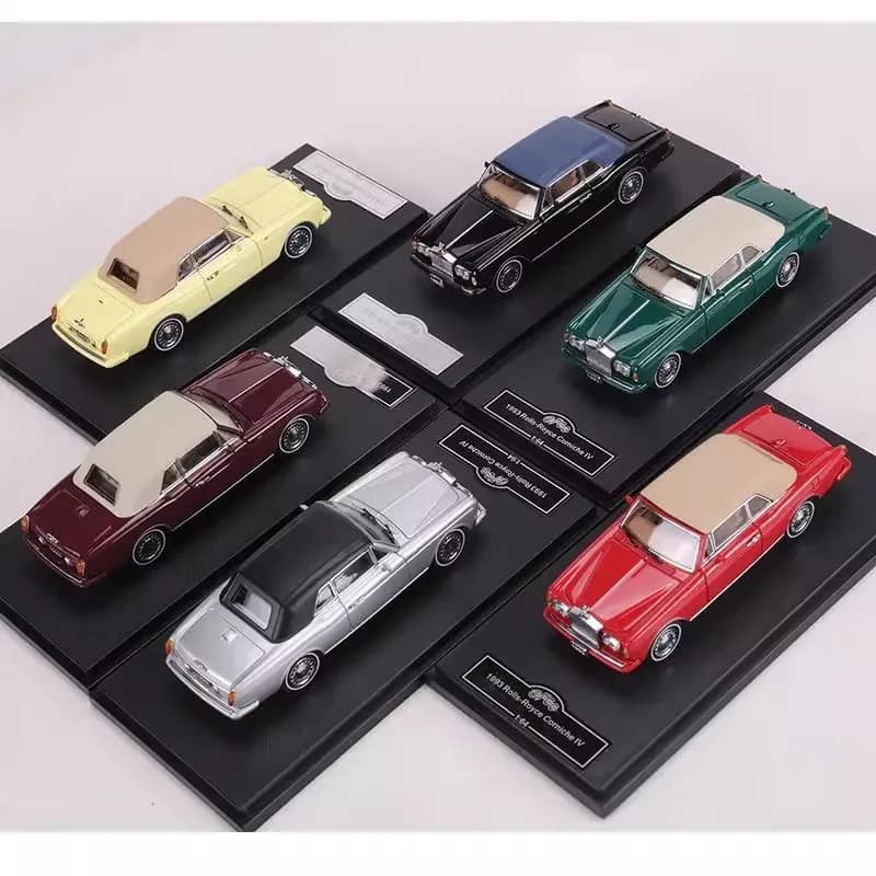 GFCC 1:64 Rolls-Royce Corniche IV 1993 Drophead Coupé Soft-Top Vintage Alliage Diecast Classique Luxe Convertible Modèle Collecteurs