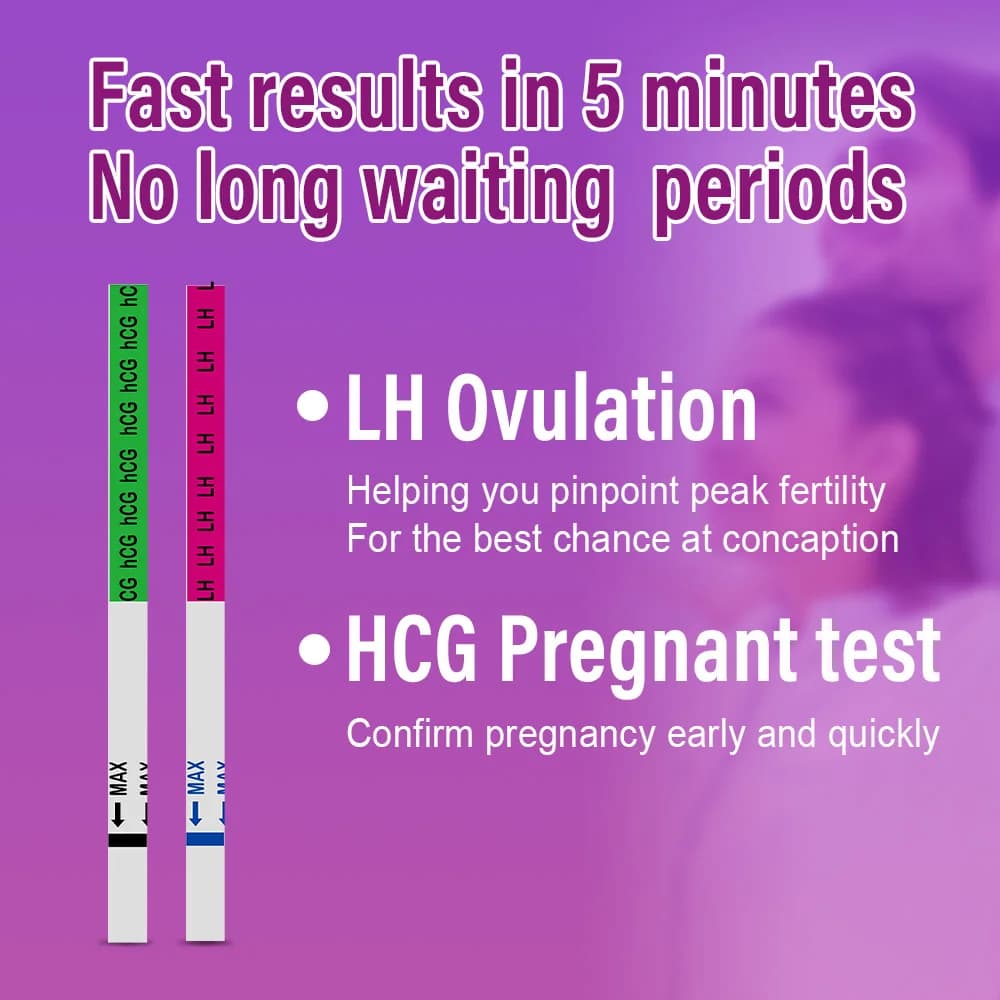 Kit combiné de bandelettes de test d'ovulation Pelvifine