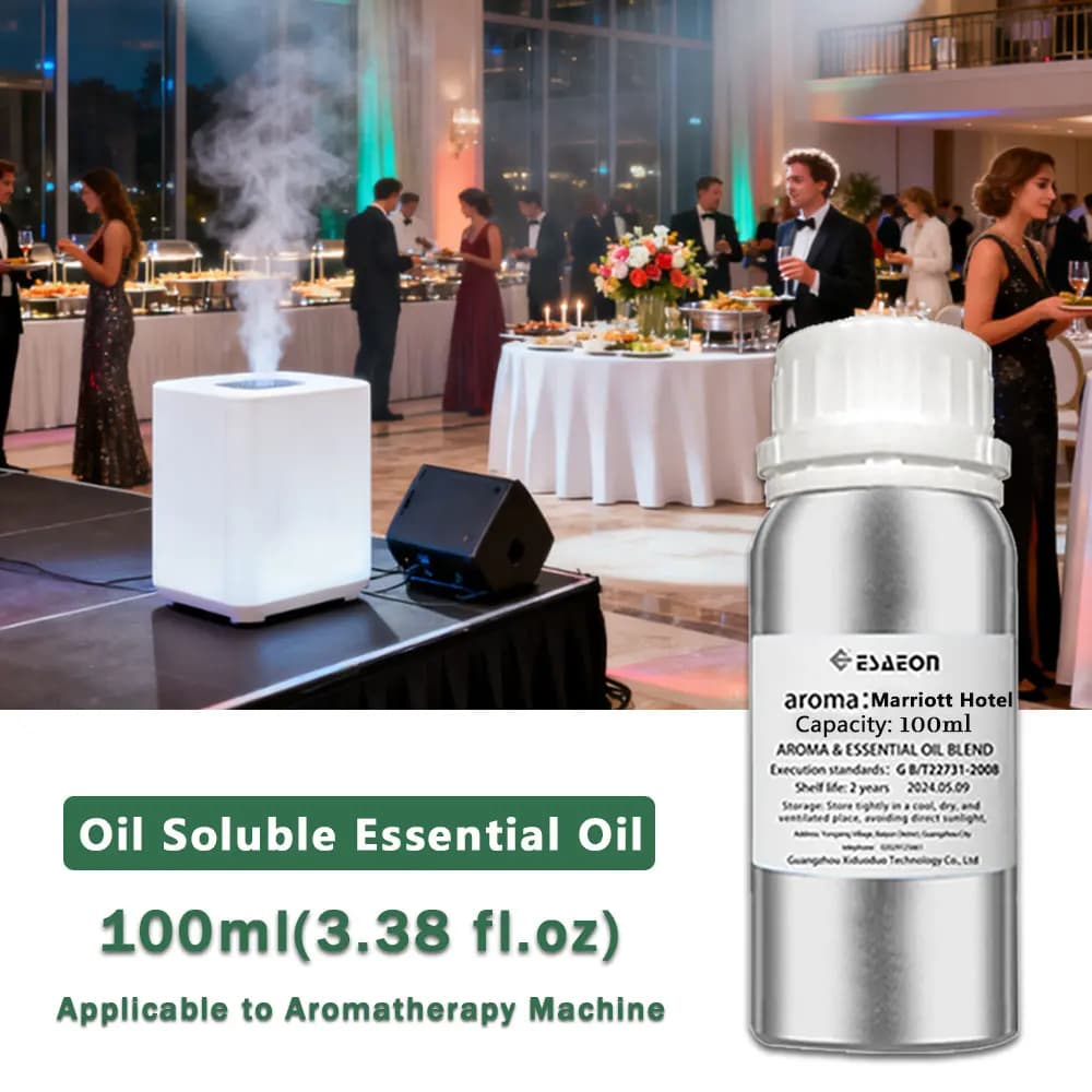 ESAEON 100ml (3.38 fl.oz) Huiles essentielles pour hôtel Marriott, pour diffuseur à bâtonnets, aromathérapie sans flamme et diffuseurs d'arômes sans eau