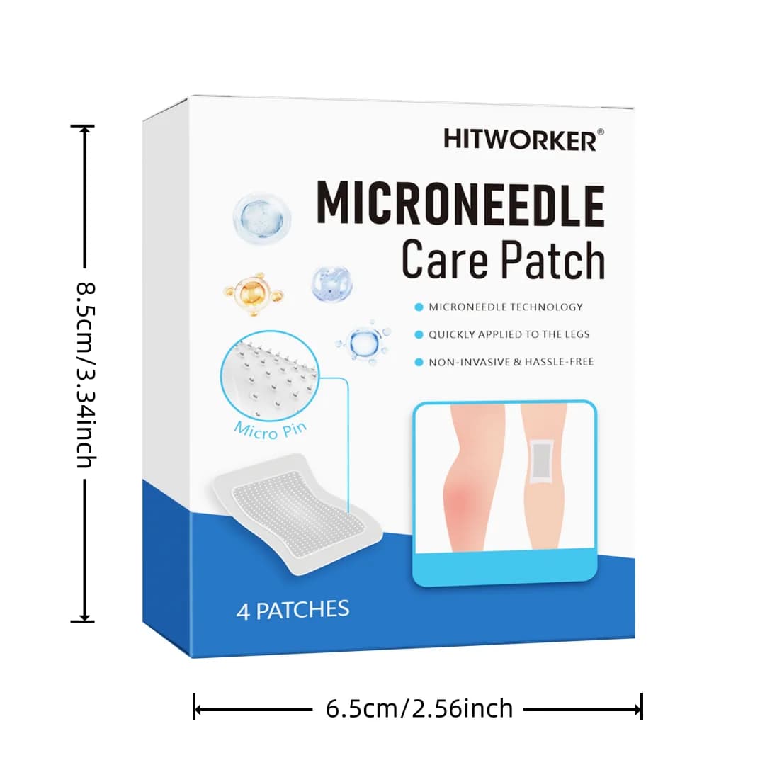 Ensemble de patchs hydrocolloïdes à micro-aiguilles, 4 pièces, avec huile essentielle de soin du corps, Patch réparateur pour cicatrices et imperfections