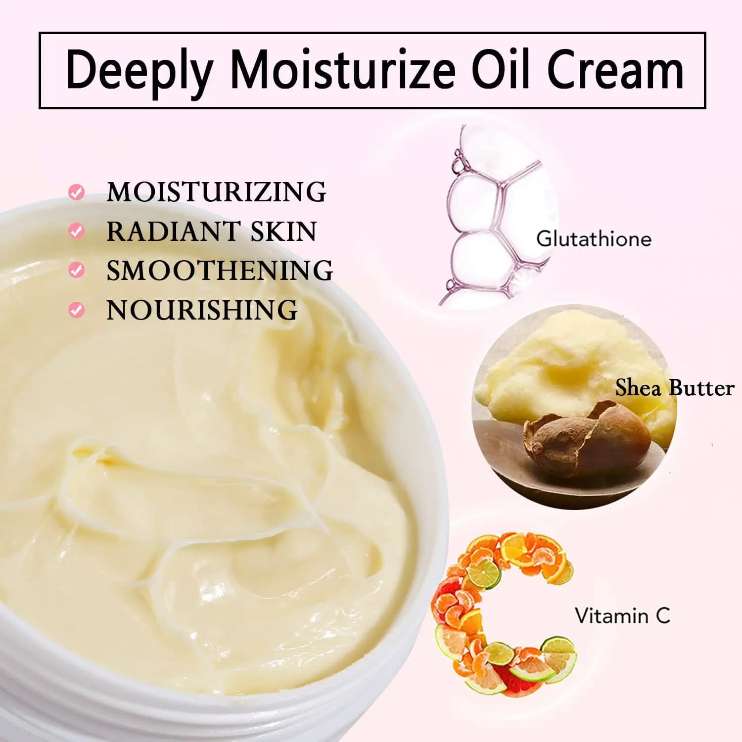 AILKE Crème blanchissante à l'huile de beurre de karité biologique