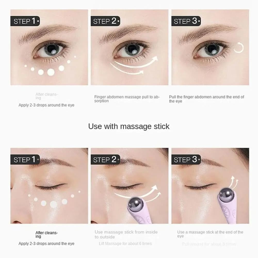 Rouleau de crème de massage pour les yeux