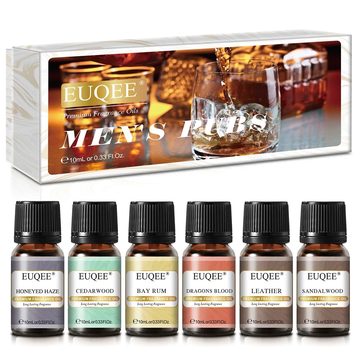 EUQEE-Coffret cadeau d'huile aromatique pour humidificateur, ensemble de chateau parfumé, diffuseur de bougies, désodorisant exécutif Regina, 10ml, 6 pièces