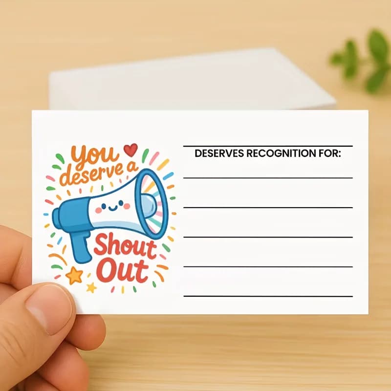 Cartes d'encouragement positives pour les enseignants, les élèves et le personnel, remerciements et reconnaissance motivants et colorés, pour les récompenses d'équipe.