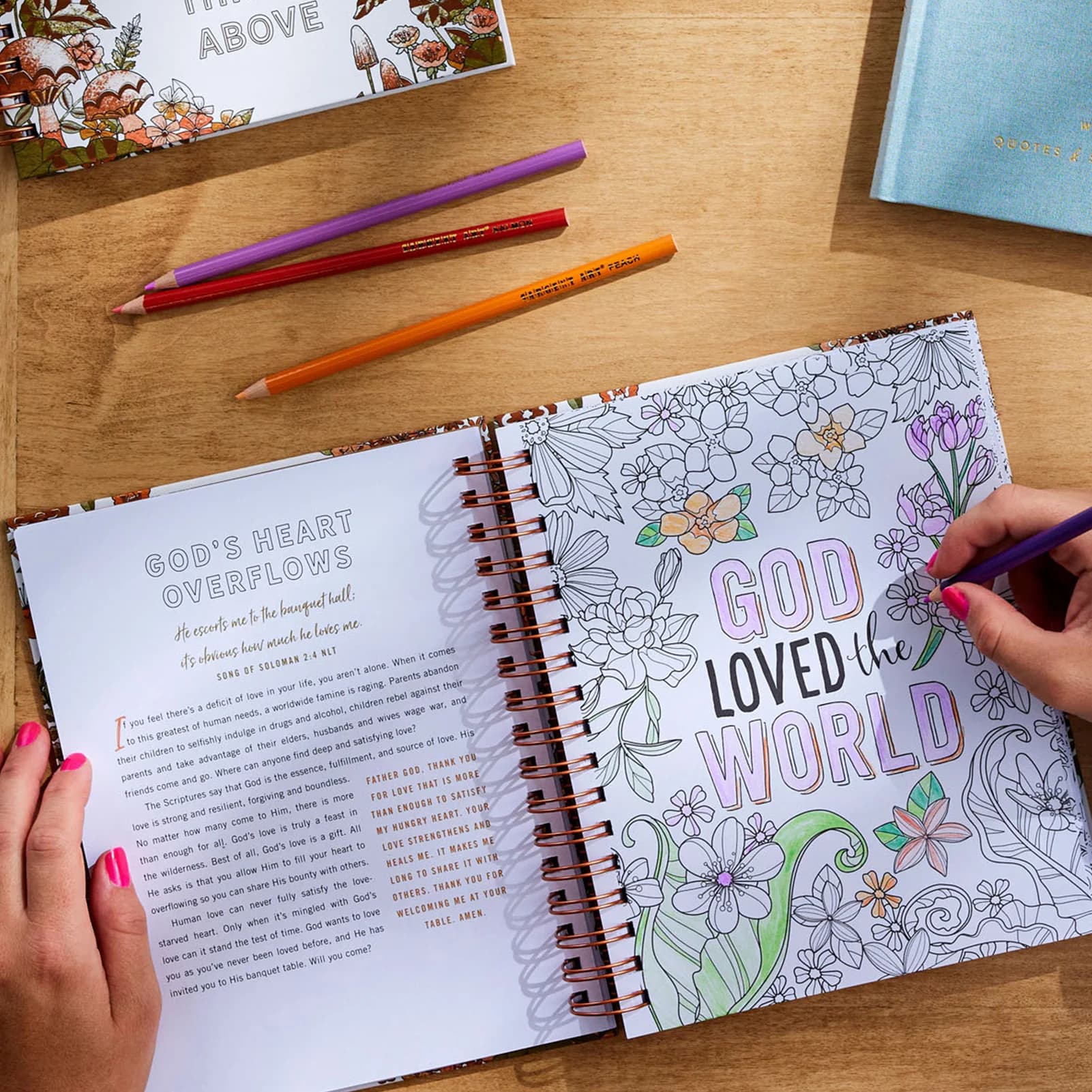 Livre de coloriage Floral à base de foi pour adultes, papier à Texture lisse, livre inspirant, livre de coloriage scripural pour femmes, Art Floral