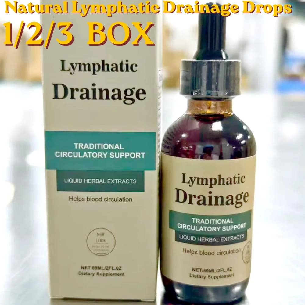 Gouttes de drainage lymphatique naturelles, accélèrent la circulation lymphatique, stimulent le flux sanguin, formule douce, soin quotidien du corps unisexe