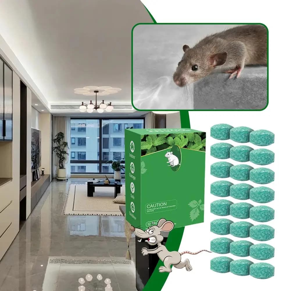 Boules répulsives naturelles pour rats, huile essentielle végétale, répulsif pour rongeurs, pour la maison, l'entrepôt, lutte antiparasitaire, parfum menthe, non toxique