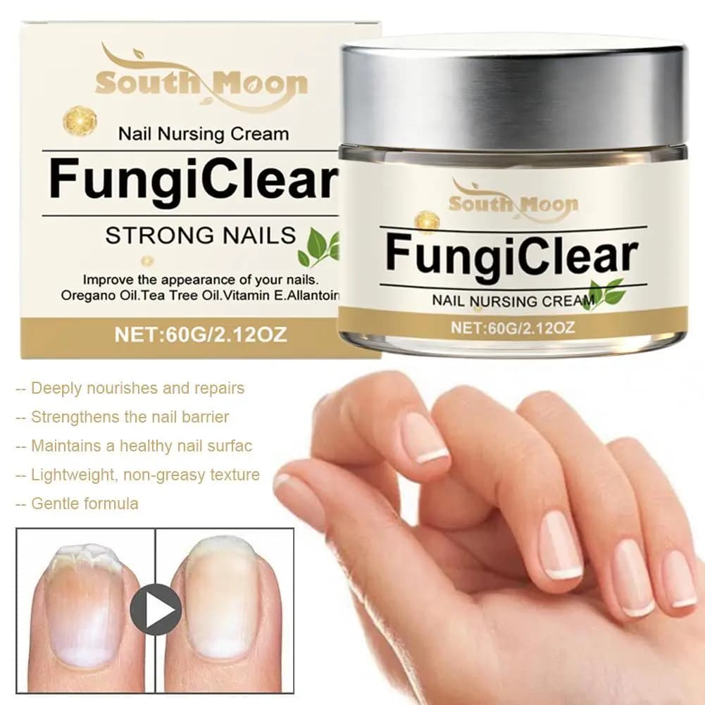 Crème de Soin des Ongles Anti-Fongique, Améliore l'Apparence des Ongles, Huile d'Origan, Huile d'Arbre à Thé, Vitamine E, Crème Quotidienne pour les Ongles