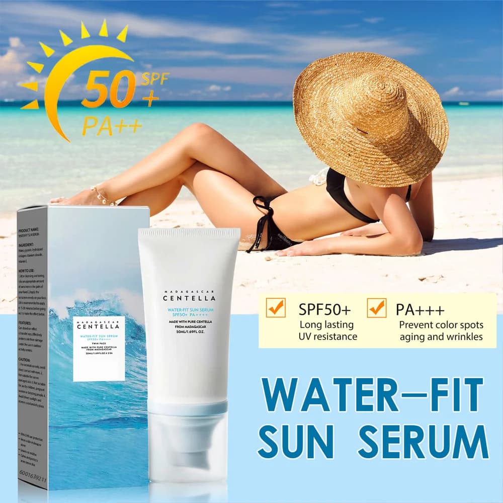 Centella – crème solaire originale pour le visage, 50 +, protection solaire UV, crème blanchissante pour la peau, protection hydratante coréenne, soin du corps