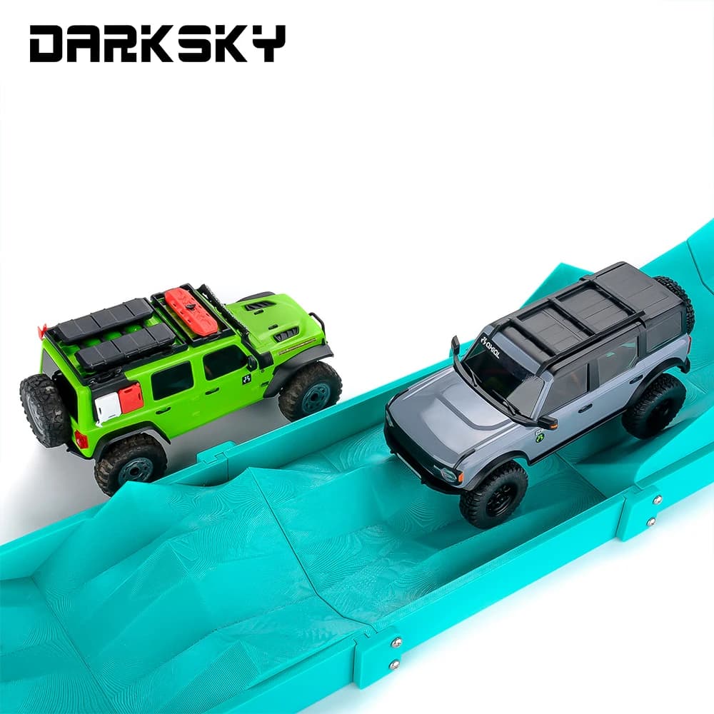 Piste d'obstacles de simulation d'escalade DARK SKY 1/30 1/24 SCX30 SCX24 pour voiture télécommandée RC