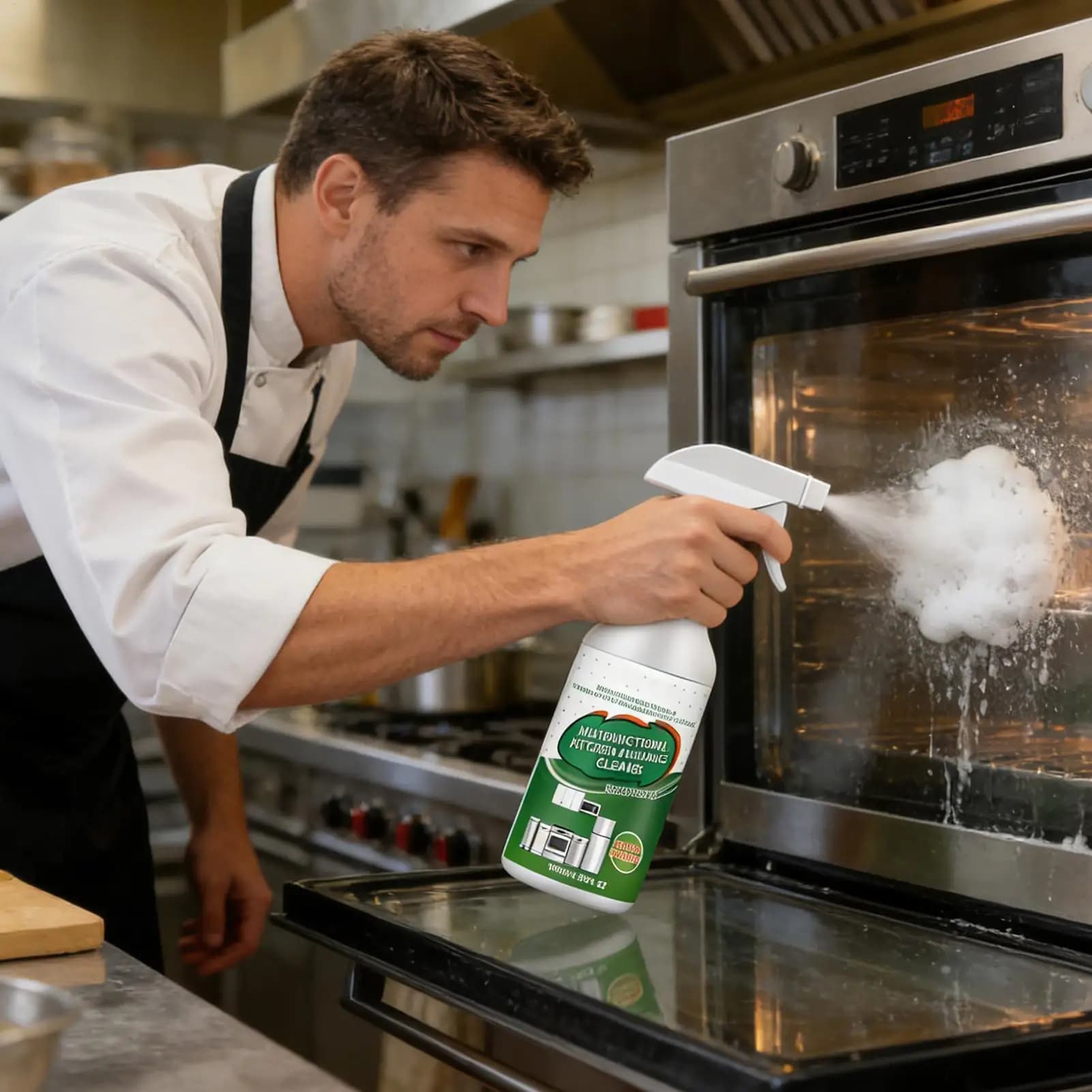 Nettoyant de cuisine 100 ml, spray dégraissant pour taches d'huile, réduit les odeurs, restaure la douceur des surfaces, rafraîchissant, dégraissant multifonctionnel