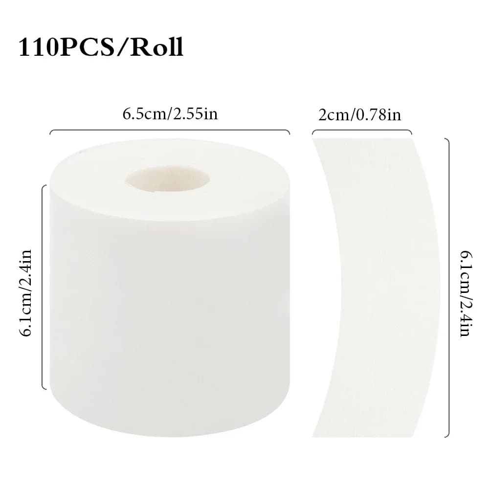 Rouleau de bandes adhésives pour les yeux, 110 pièces/rouleau, patchs sous les yeux, tampons en Gel pour cils, bande adhésive, autocollants pour extensions de cils, accessoires de maquillage